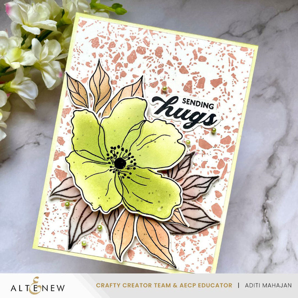 Altenew Craft Your Life Project Kit Translucent Foliage alt10614bn hugs