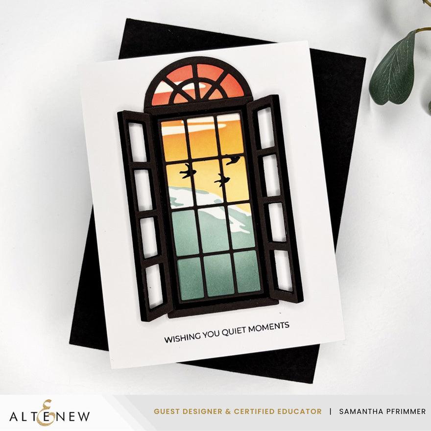 Altenew Craft Your Life Project Kit Windows to Stillness alt11455bn wishing you quiet moments card