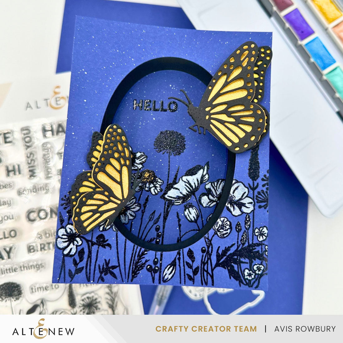 Altenew Craft Your Life Project Kit Wings and Petals alt10572bn butterflies