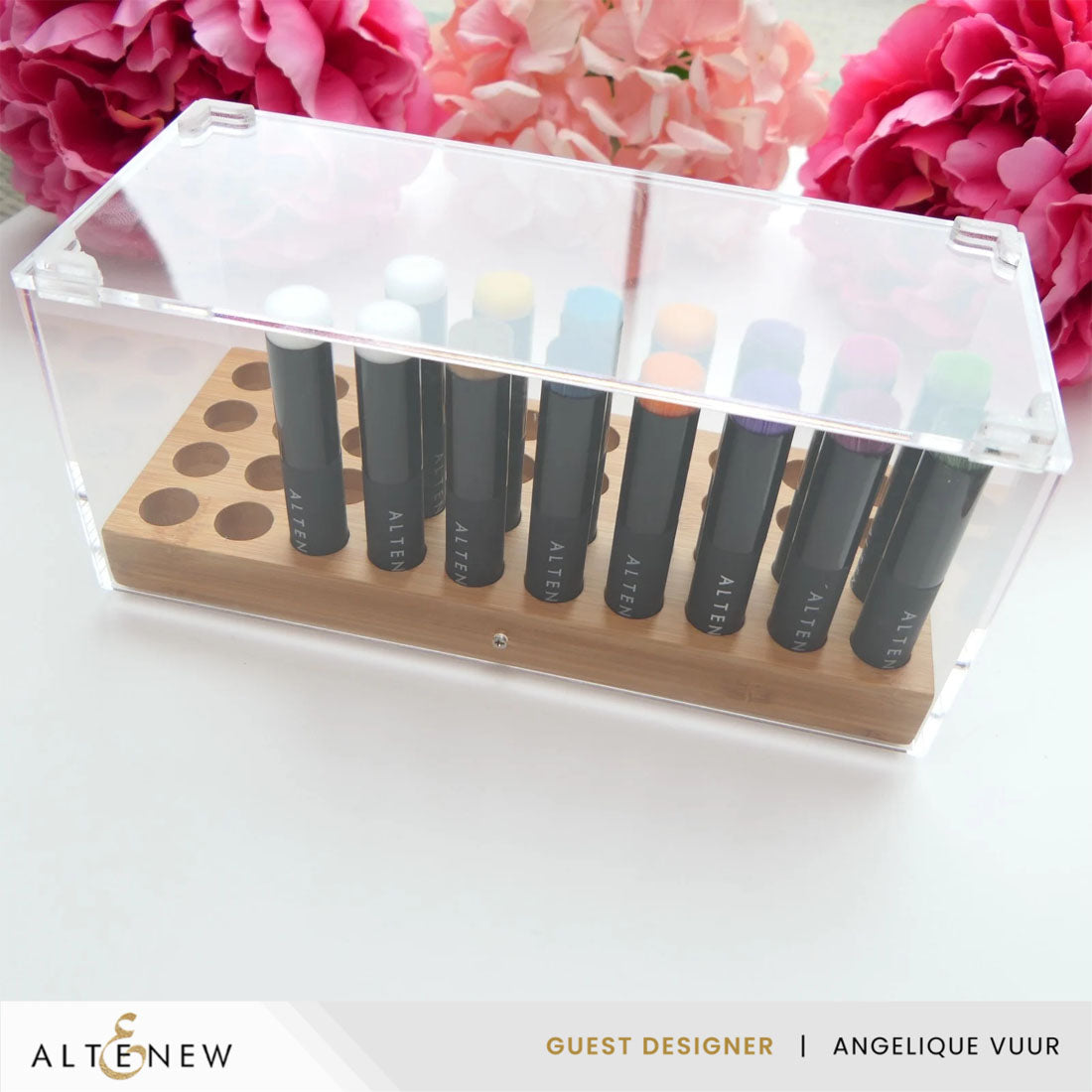 Altenew Crafter's Showcase Mini Blending Brush Storage Container alt10741 brushes