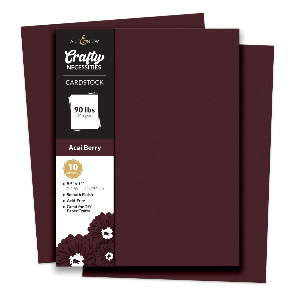 Altenew Crafty Necessities Acai Berry Cardstock 10 Sheet Pack alt10280