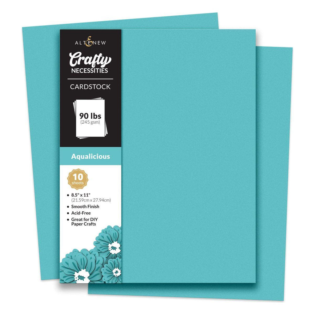 Altenew Crafty Necessities Aqualicious Cardstock 10 Sheet Pack alt8965