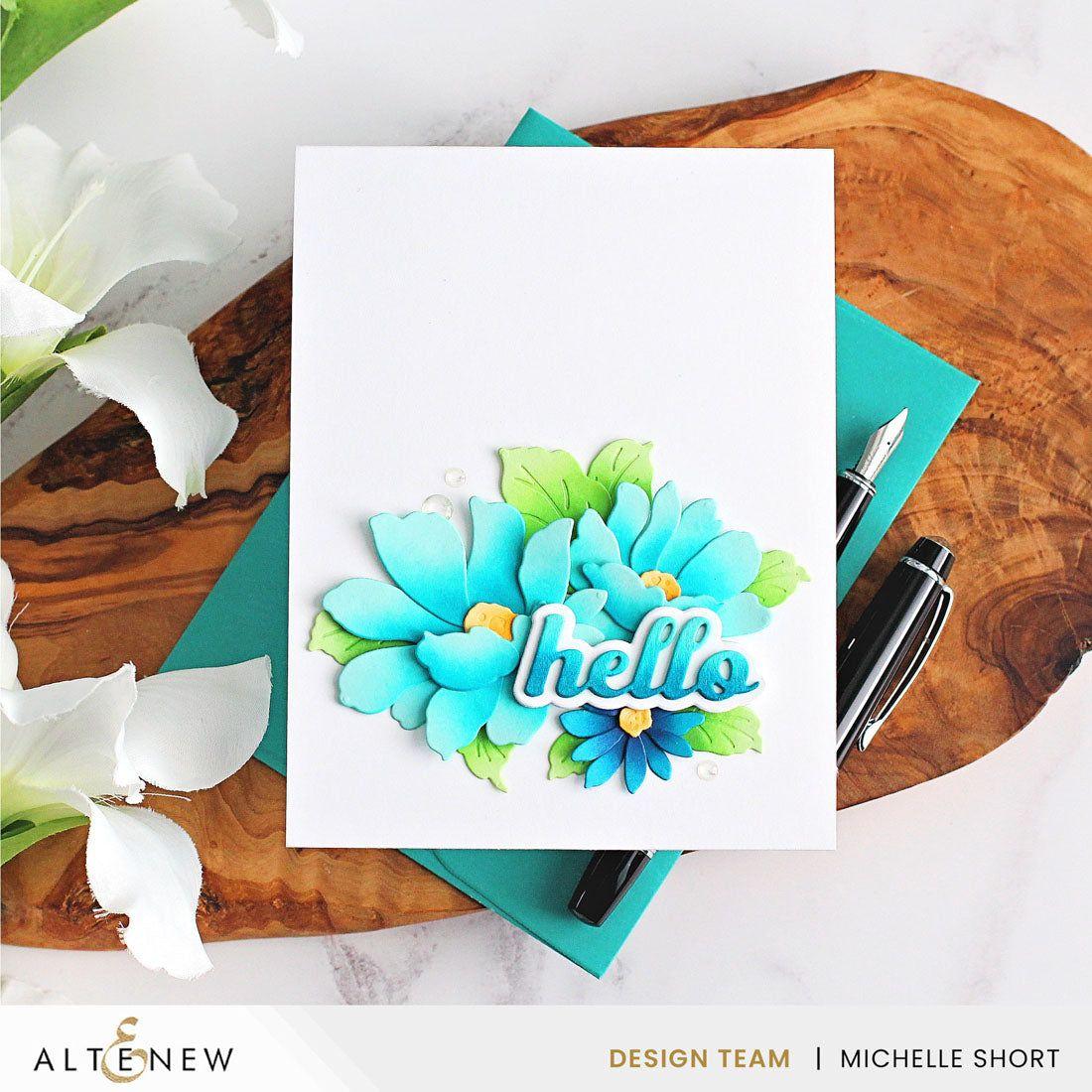 Altenew Crafty Necessities Aqualicious Cardstock 10 Sheet Pack alt8965 hello