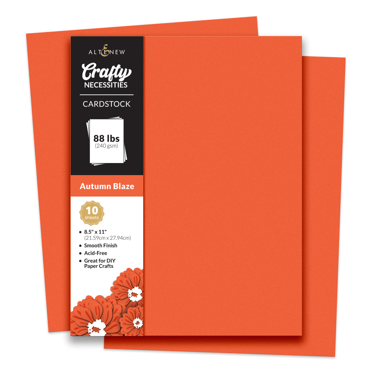 Altenew Crafty Necessities Autumn Blaze Cardstock 10 Sheet Pack alt10199
