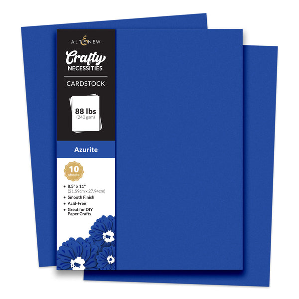 Altenew Crafty Necessities Azurite Cardstock 10 Sheet Pack alt8969