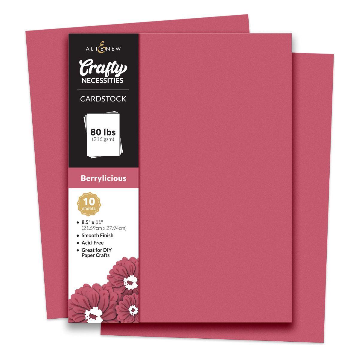 Altenew Crafty Necessities Berrylicious Cardstock 10 Sheet Pack alt10268