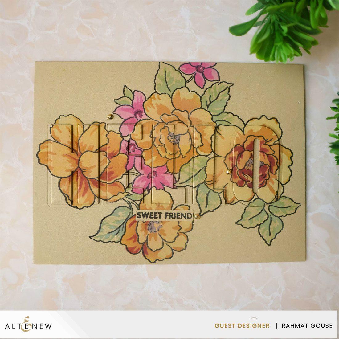 Altenew Crafty Necessities Citronella Cardstock 10 Sheet Pack alt10269 hello