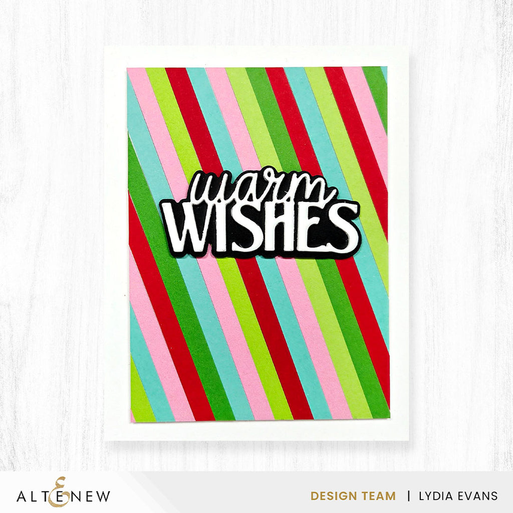 Altenew Crafty Necessities Festive Florals Multi-Color Cardstock Pack alt11148 warm wishes stripes card