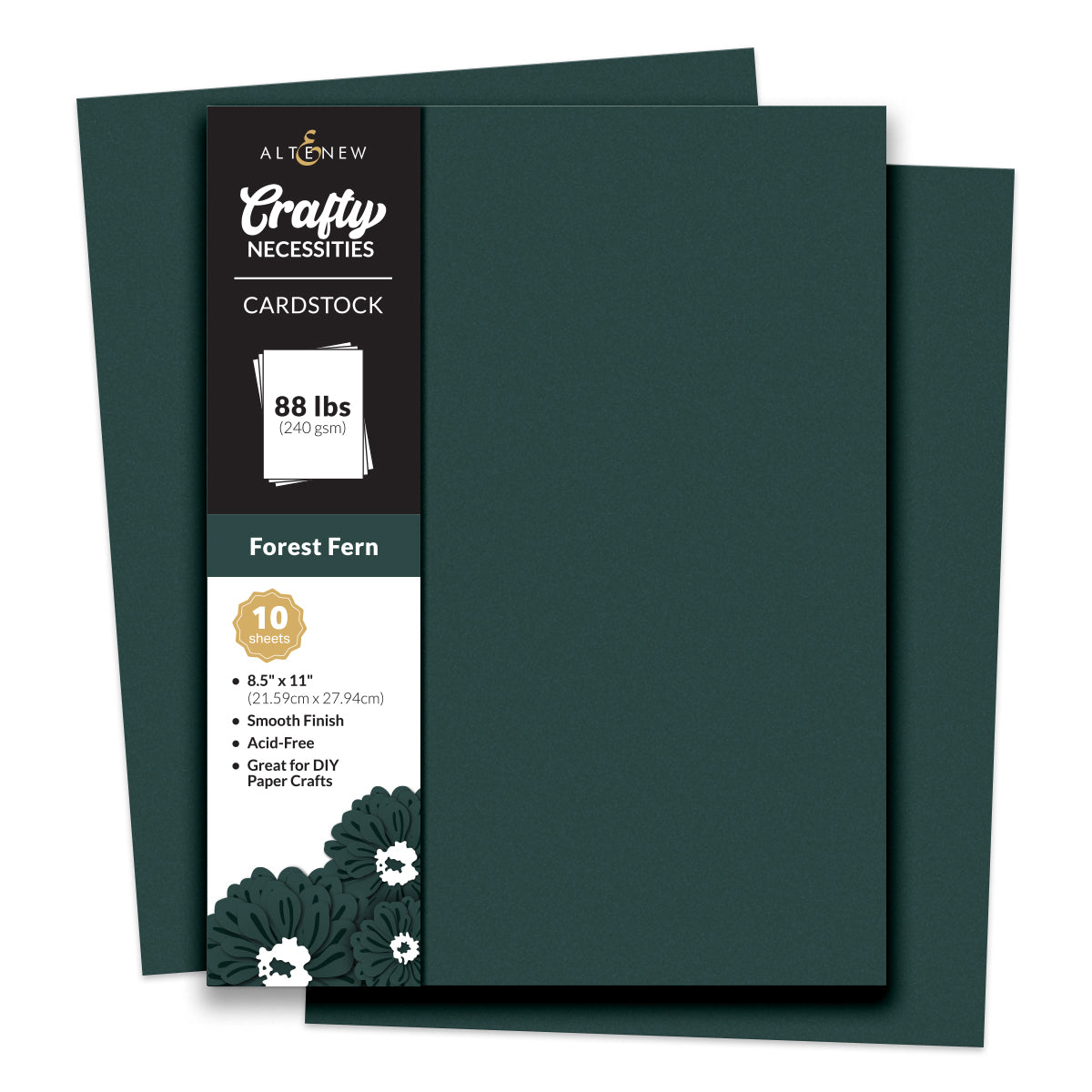 Altenew Crafty Necessities Forest Fern Cardstock 10 Sheet Pack alt8963