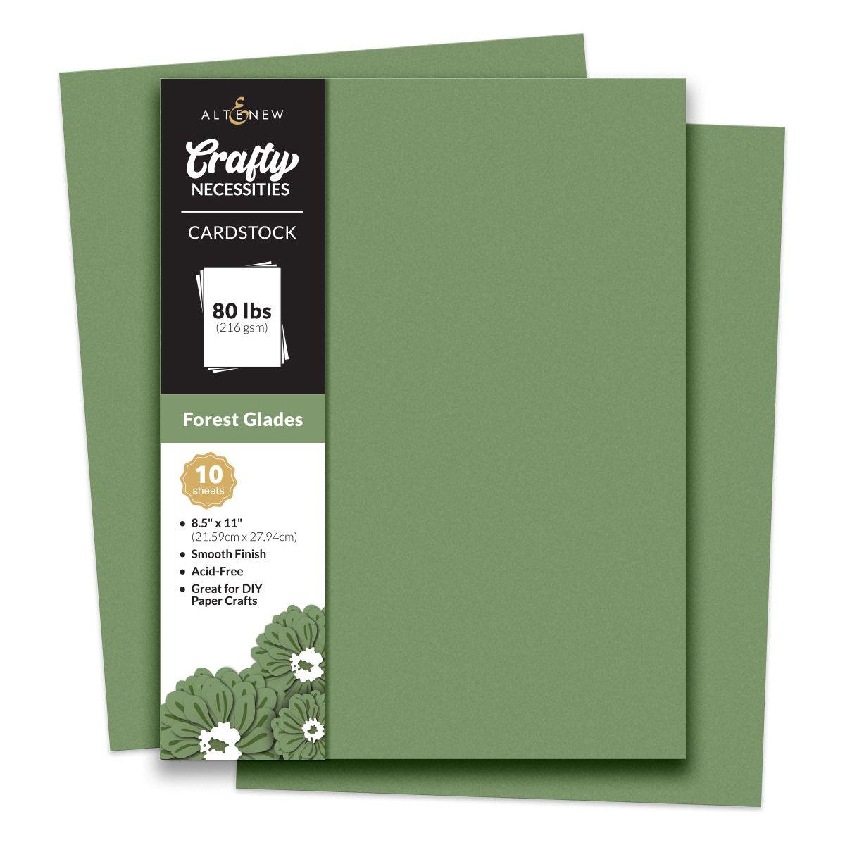 Altenew Crafty Necessities Forest Glades Cardstock 10 Sheet Pack alt8982