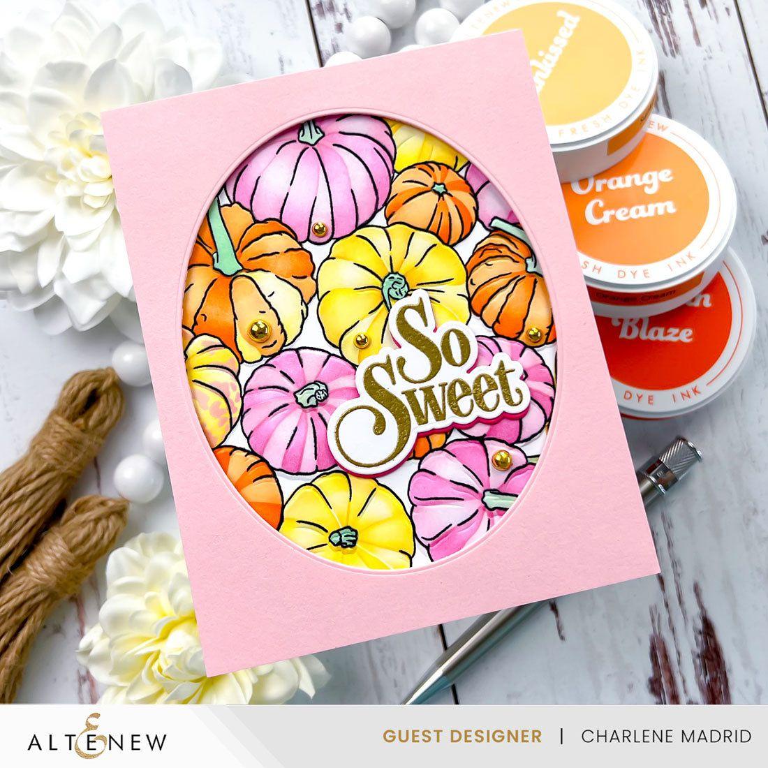 Altenew Crafty Necessities Frosty Pink Cardstock 10 Sheet Pack alt10196 pumpkins