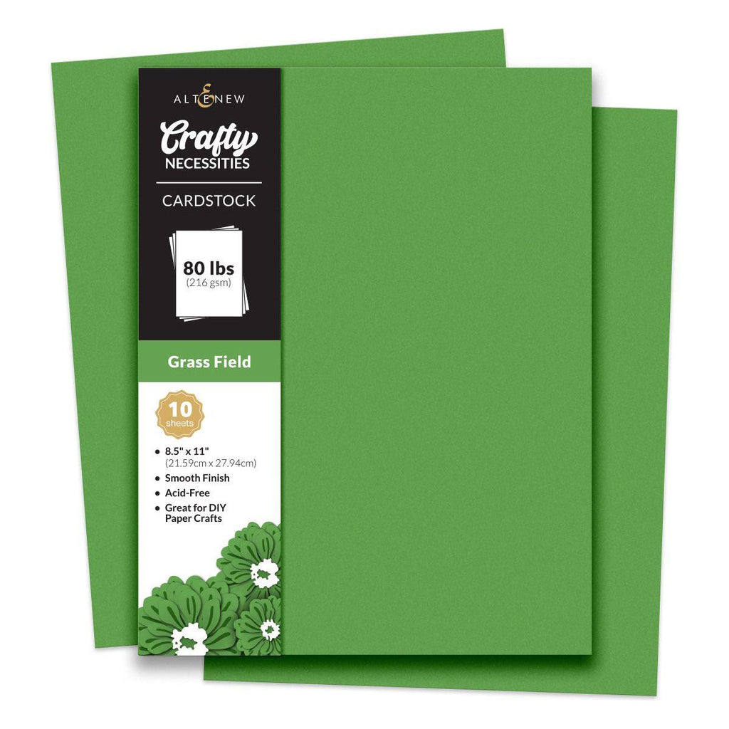 Altenew Crafty Necessities Grass Field Cardstock 10 Sheet Pack alt8983
