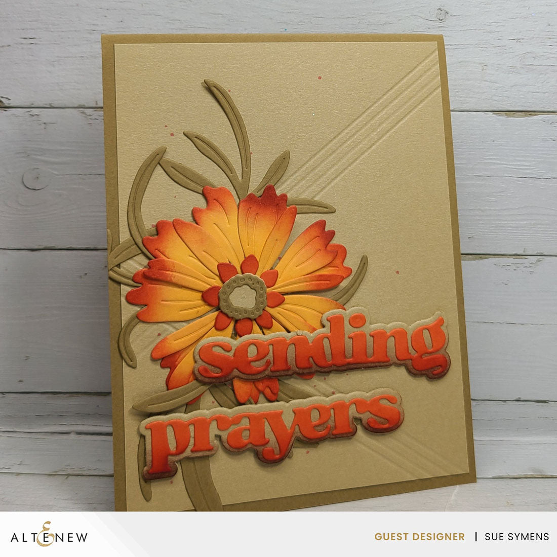 Altenew Crafty Necessities Green Gold Cardstock 10 Sheet Pack alt10281 flower