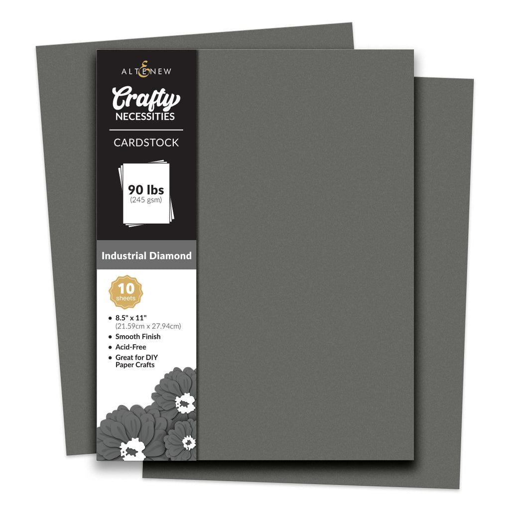 Altenew Crafty Necessities Industrial Diamond Cardstock 10 Sheet Pack alt11182