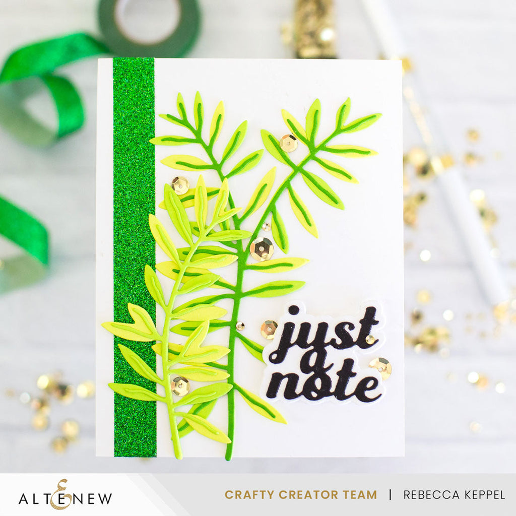 Altenew Crafty Necessities Lime Cardstock 10 Sheet Pack alt10279 leaves