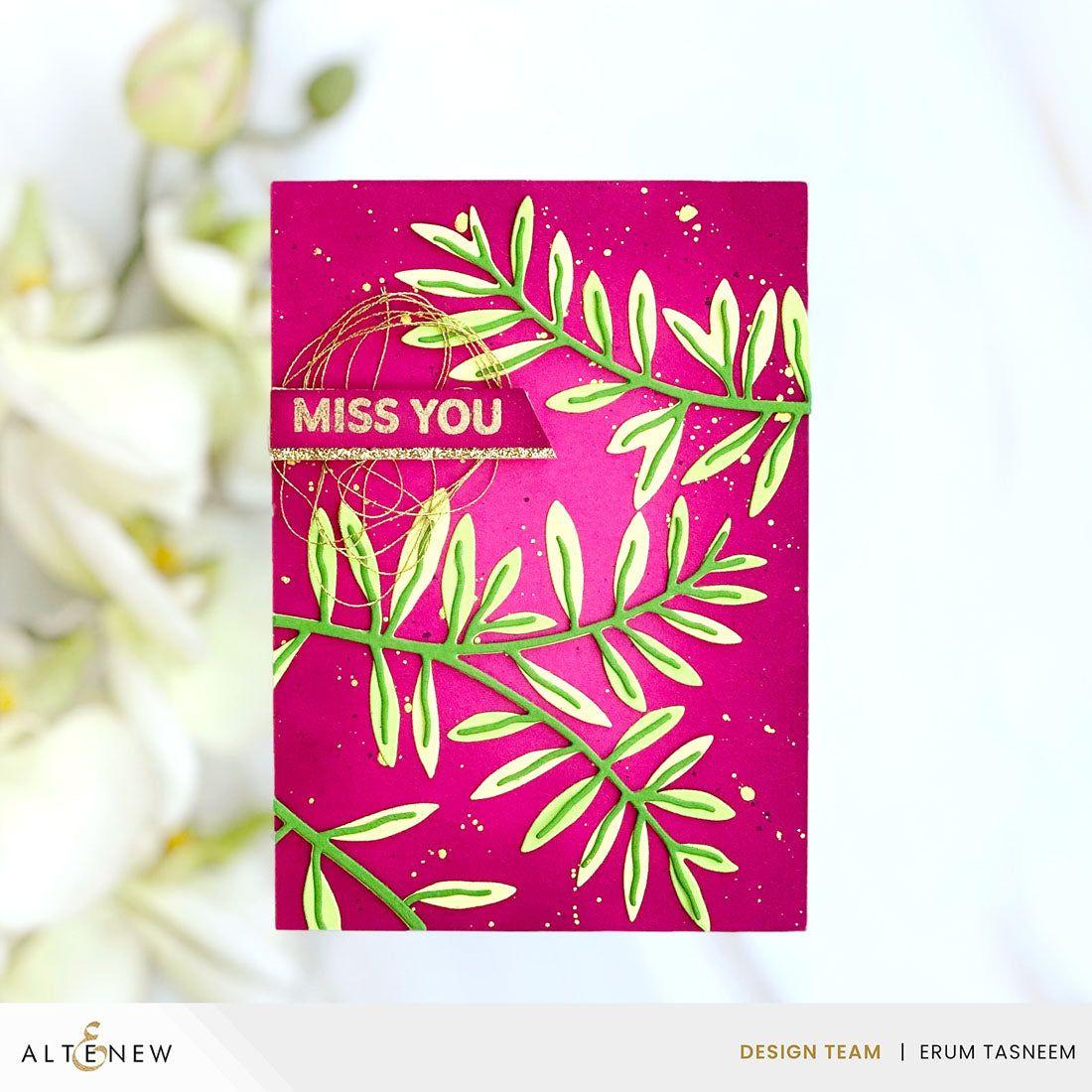 Altenew Crafty Necessities Limeade Cardstock 10 Sheet Pack alt10278 miss you