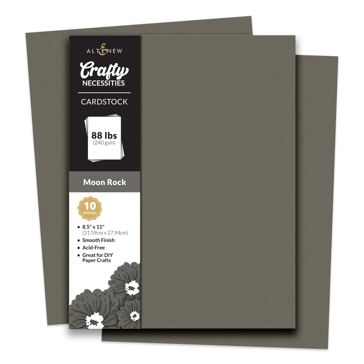 Altenew Crafty Necessities Moon Rock Cardstock 10 Sheet Pack ALT10272