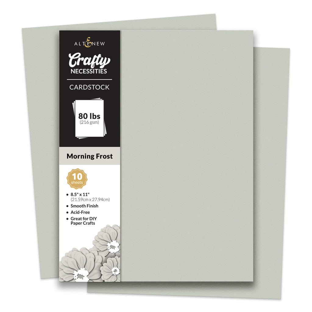 Altenew Crafty Necessities Morning Frost Cardstock 10 Sheet Pack alt10251