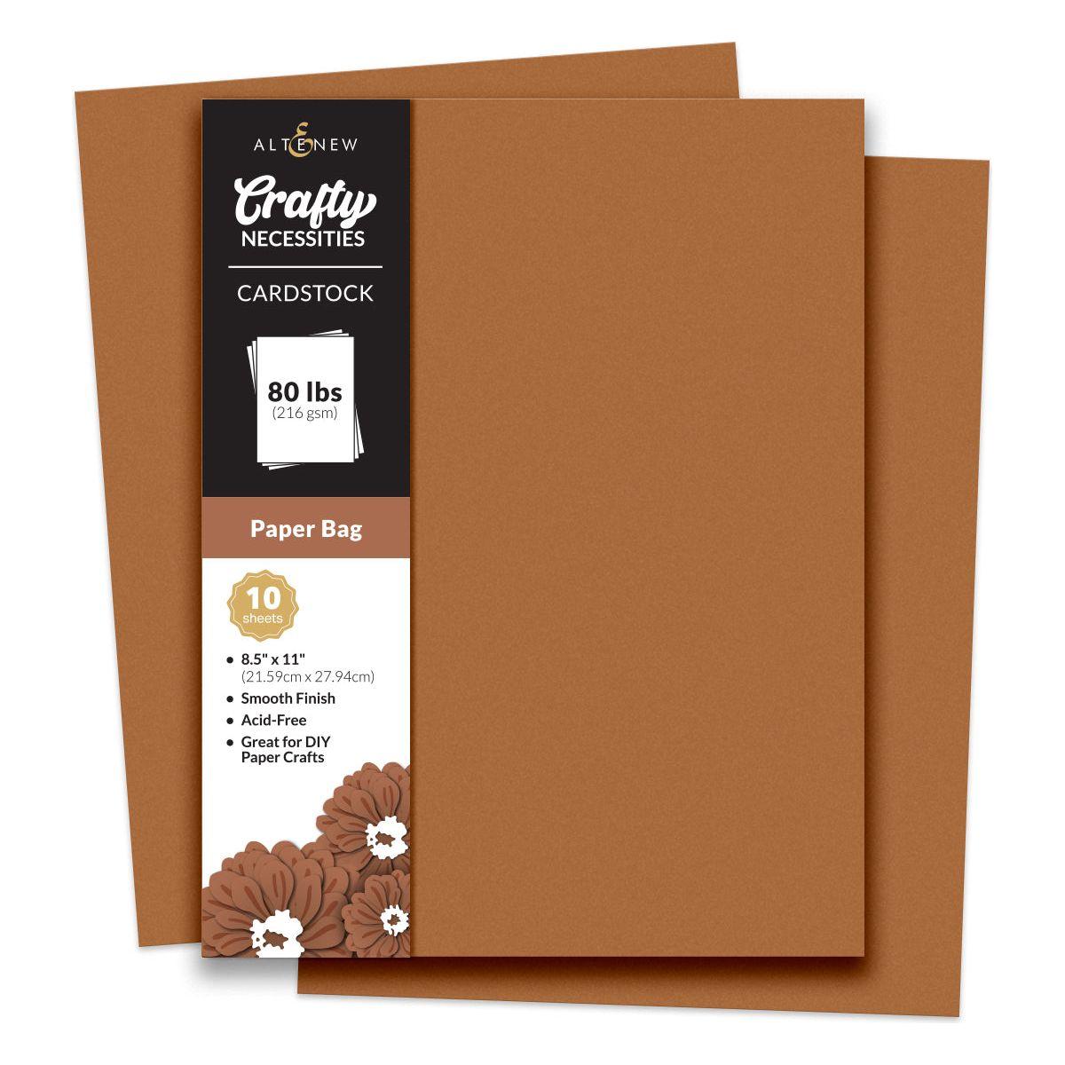 Altenew Crafty Necessities Paper Bag Cardstock 10 Sheet Pack alt8977