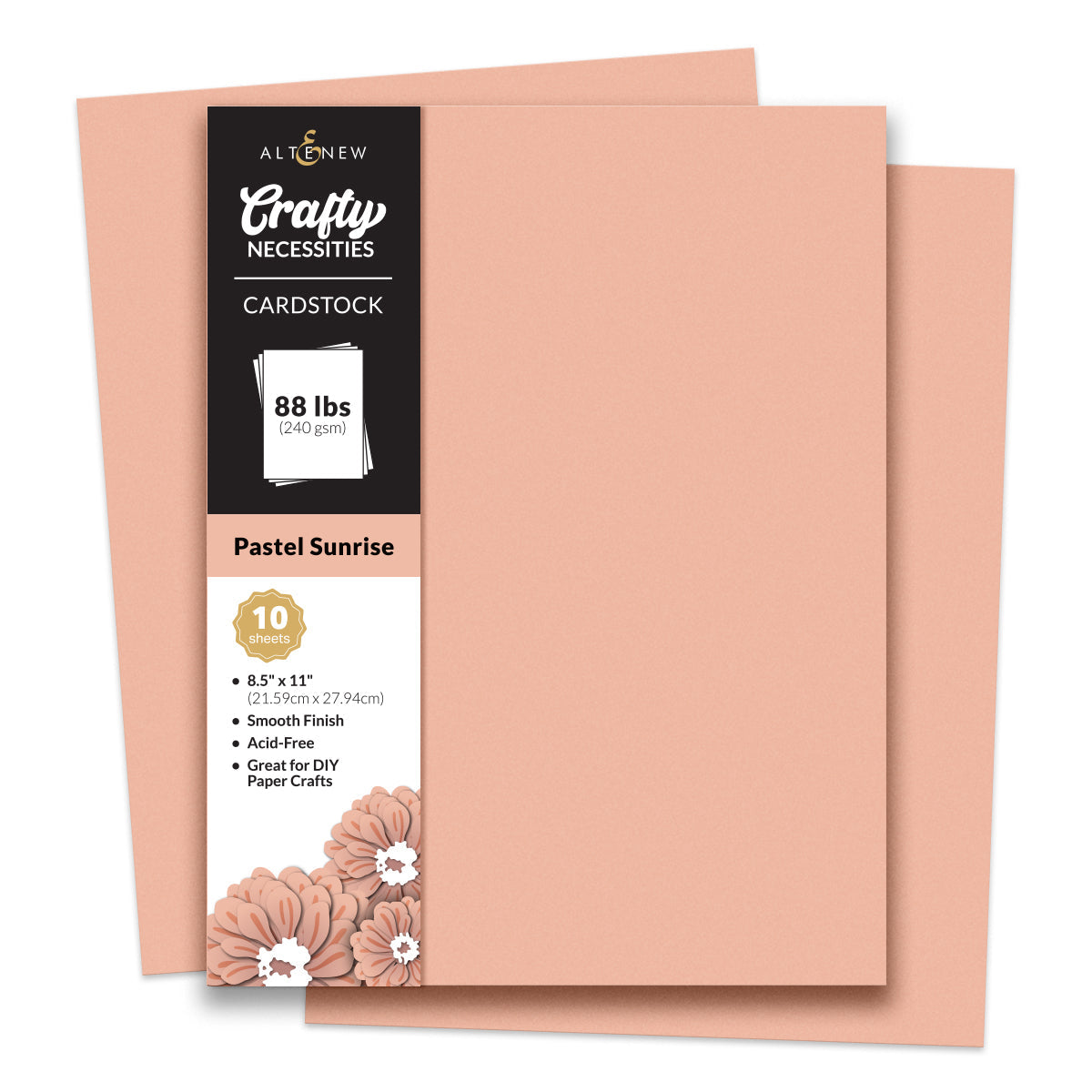 Altenew Crafty Necessities Pastel Sunrise Cardstock 10 Sheet Pack alt8954