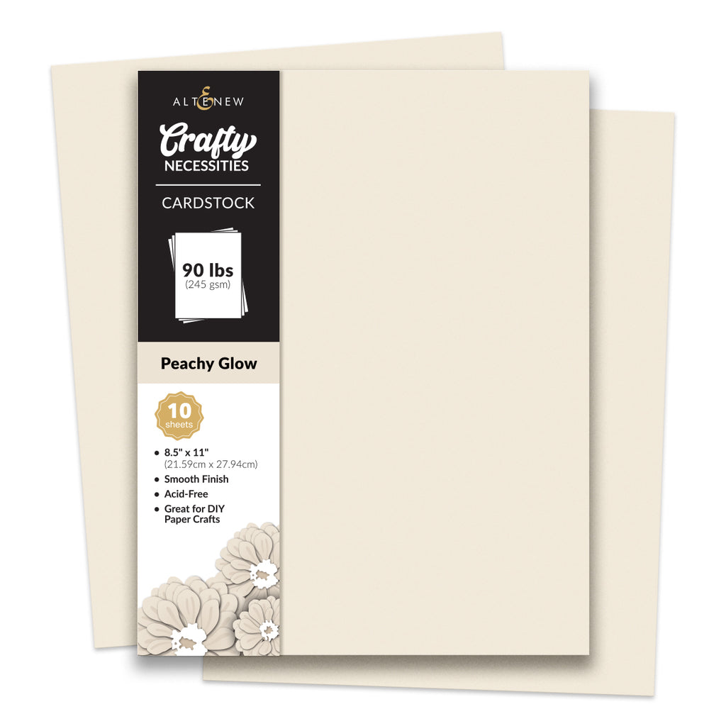 Altenew Crafty Necessities Peachy Glow Cardstock 10 Sheet Pack alt11174