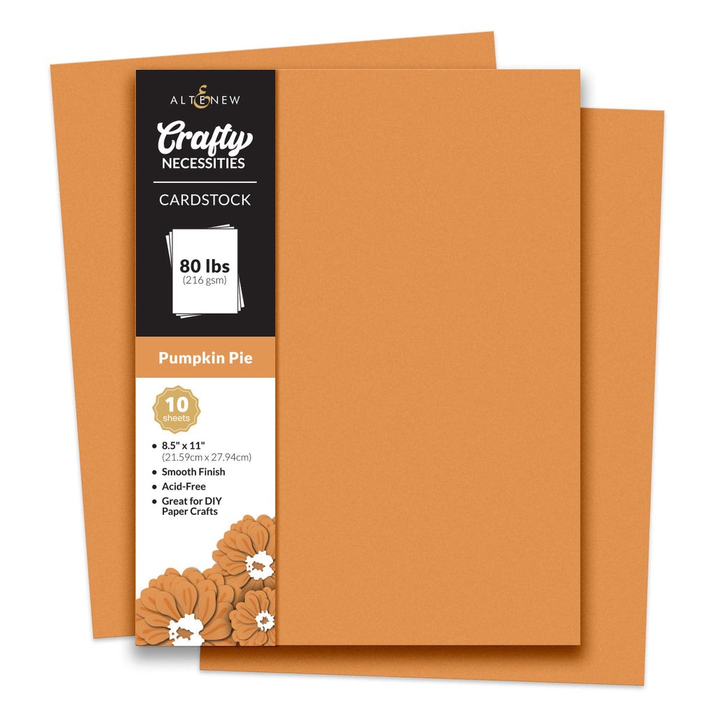 Altenew Crafty Necessities Pumpkin Pie Cardstock 10 Sheet Pack alt10260