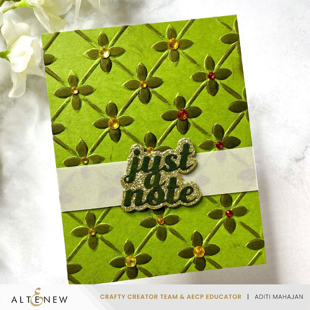 Altenew Crafty Necessities Reindeer Moss Cardstock 10 Sheet Pack alt10266 sparkles
