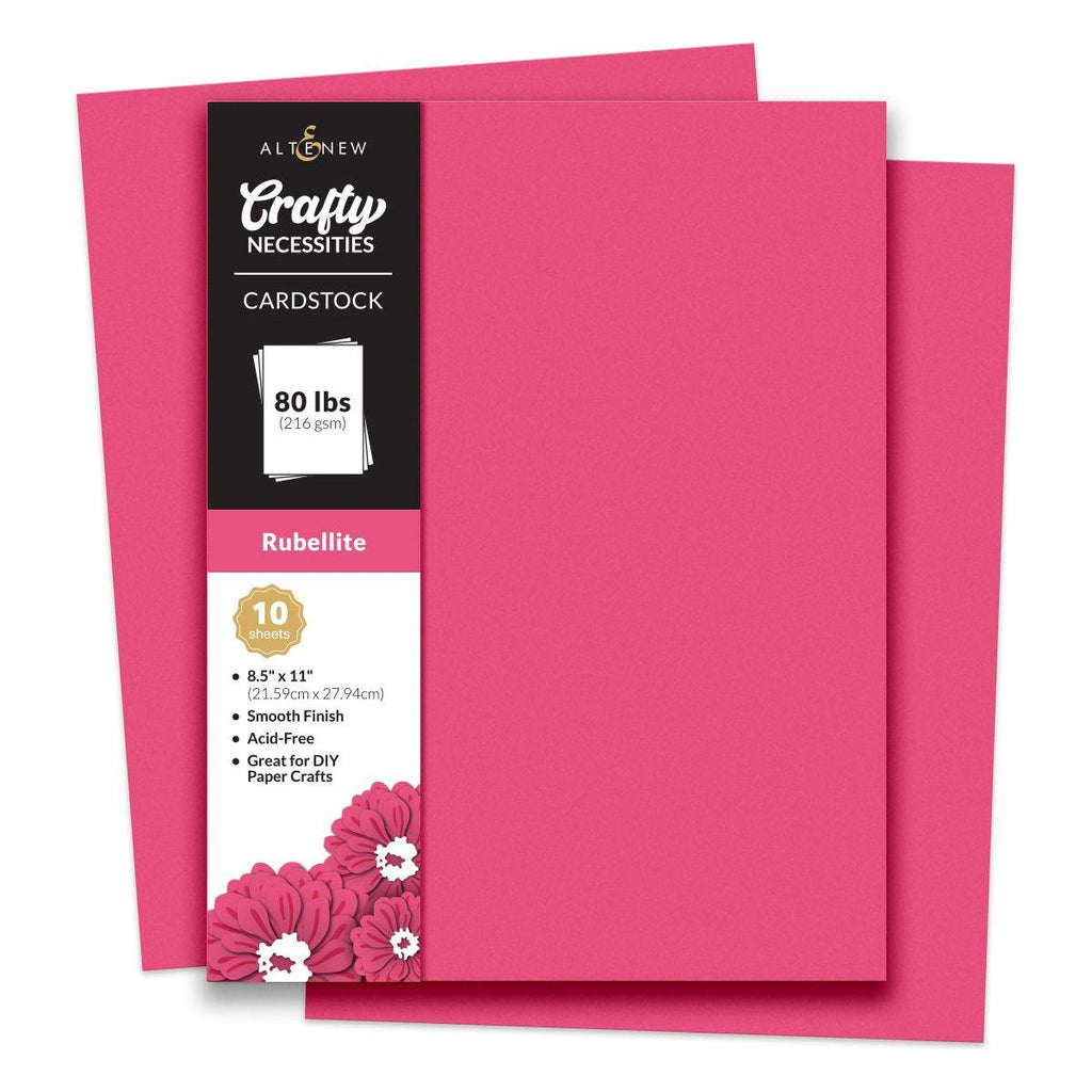 Altenew Crafty Necessities Rubellite Cardstock 10 Sheet Pack alt8995