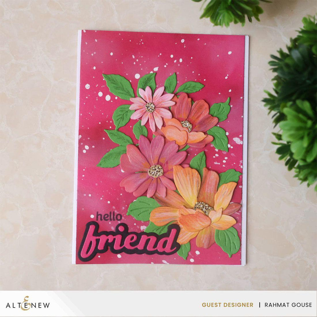 Altenew Crafty Necessities Rubellite Cardstock 10 Sheet Pack alt8995 flowers