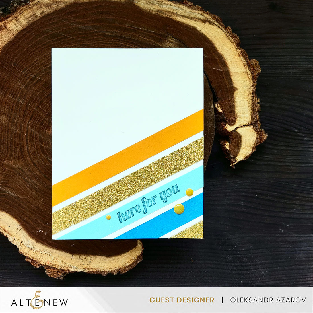 Altenew Crafty Necessities Spring Serenade Multi-Color Cardstock 10 Sheet Pack alt11149 gold stripes
