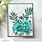 Altenew Crafty Necessities Teal Cave Cardstock 10 Sheet Pack alt8966 gold glitter