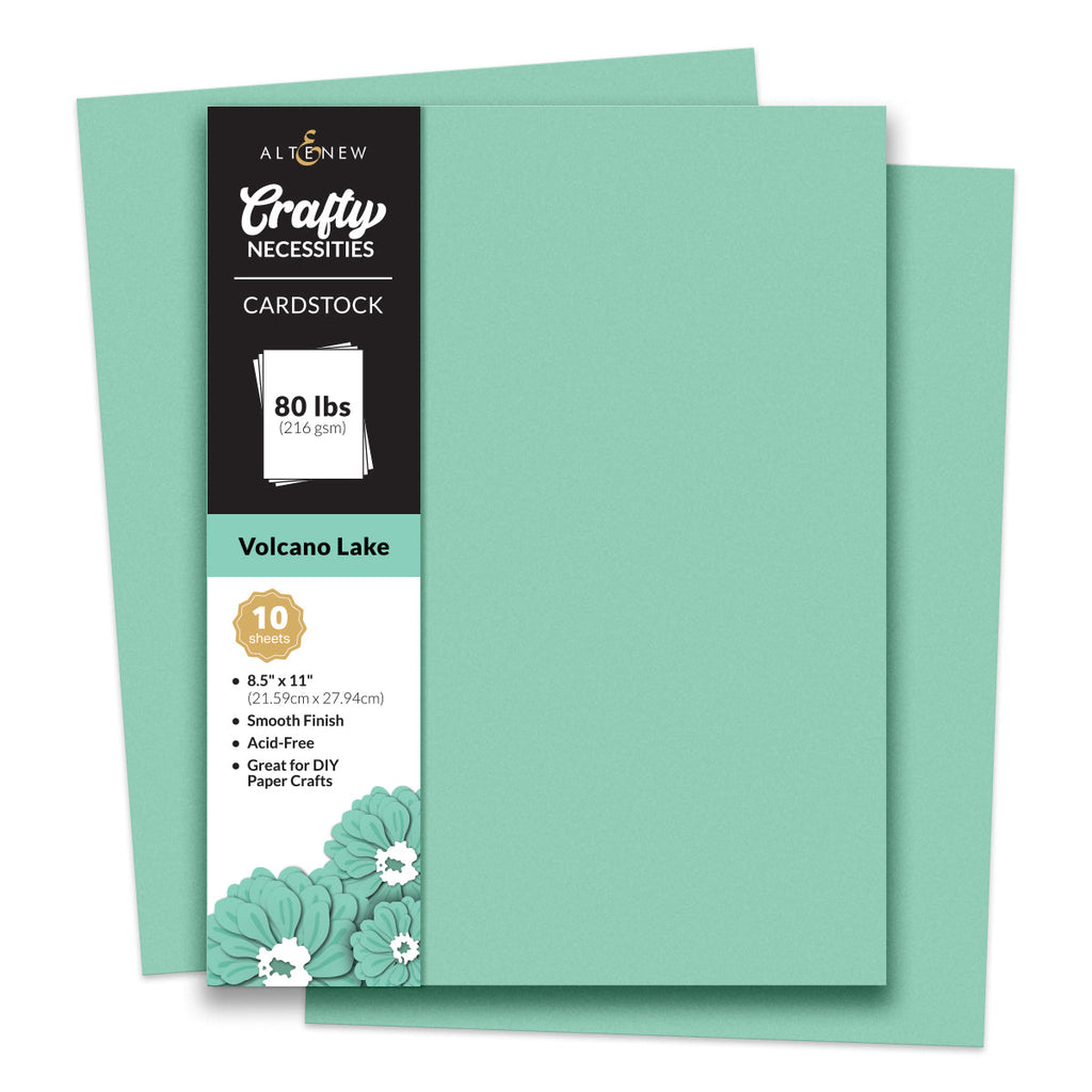 Altenew Crafty Necessities Volcano Lake Cardstock 10 Sheet Pack alt8986