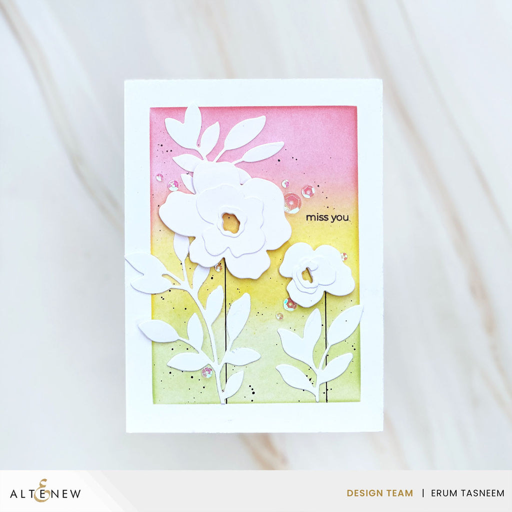 Altenew Creative Cuts Botanical Waltz Layering Dies alt11262 miss you