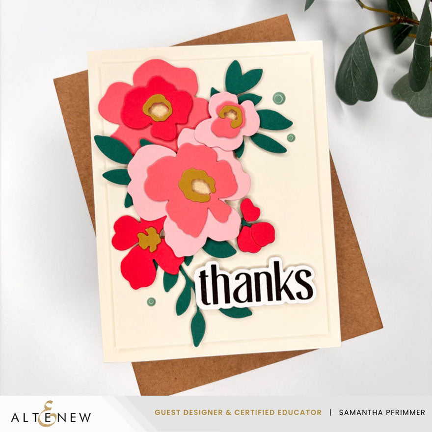Altenew Creative Cuts Botanical Waltz Layering Dies alt11262 thanks