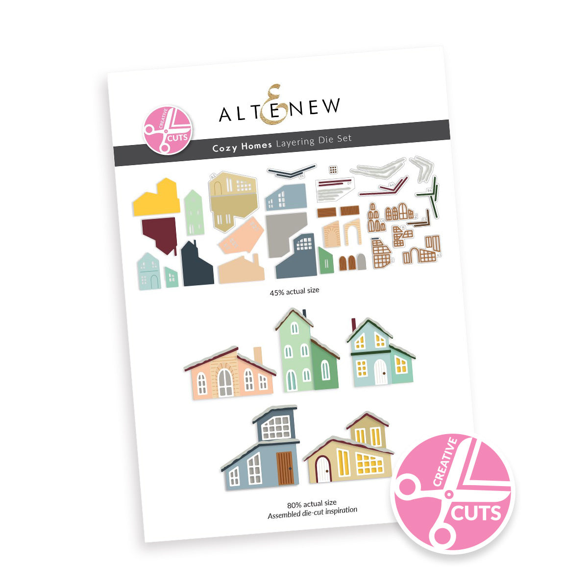 Altenew Creative Cuts Cozy Homes Layering Dies alt10902