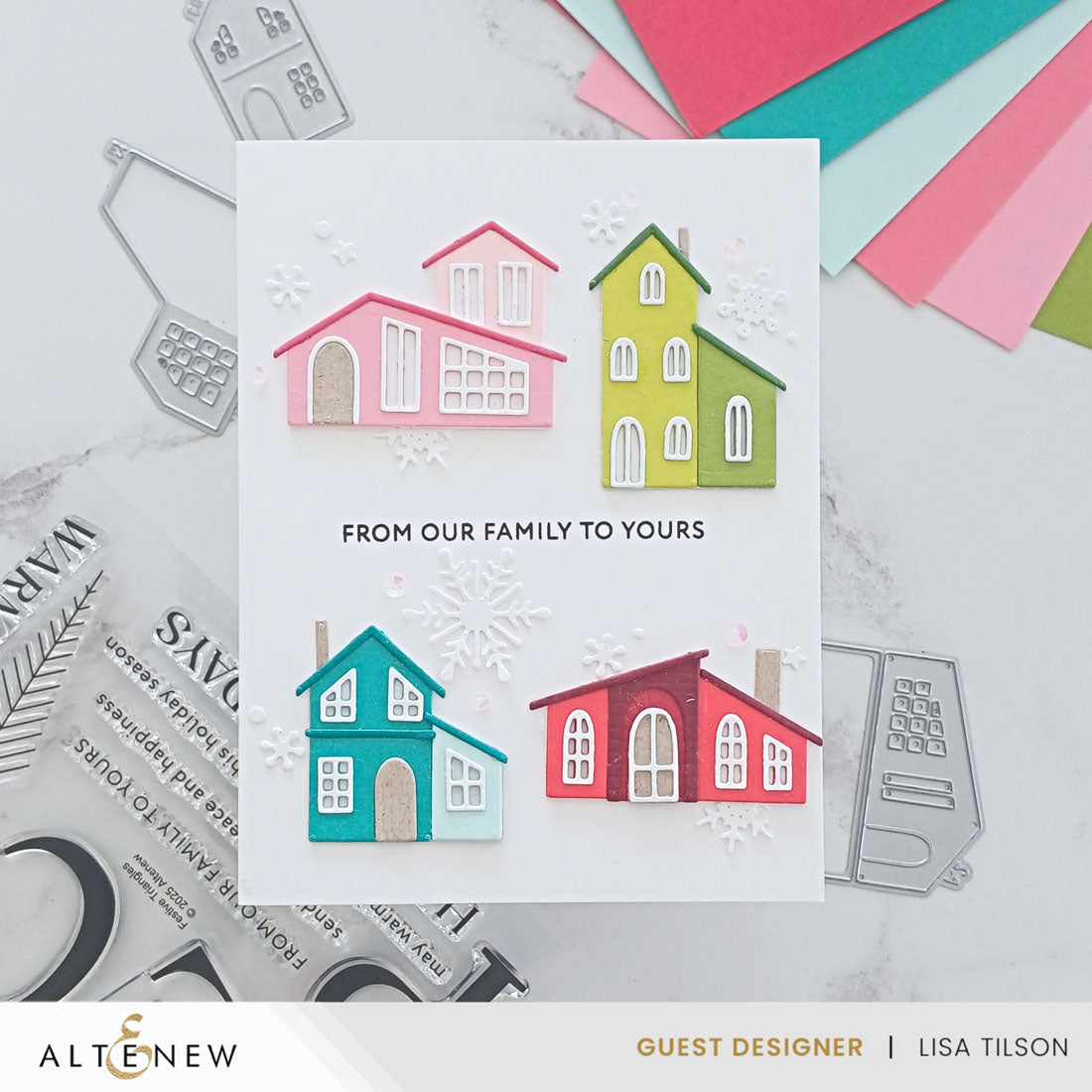 Altenew Creative Cuts Cozy Homes Layering Dies alt10902 houses