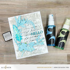 Altenew Creative Cuts EZ Arrangement Antique Leaves Layering Dies alt11244 blue hello