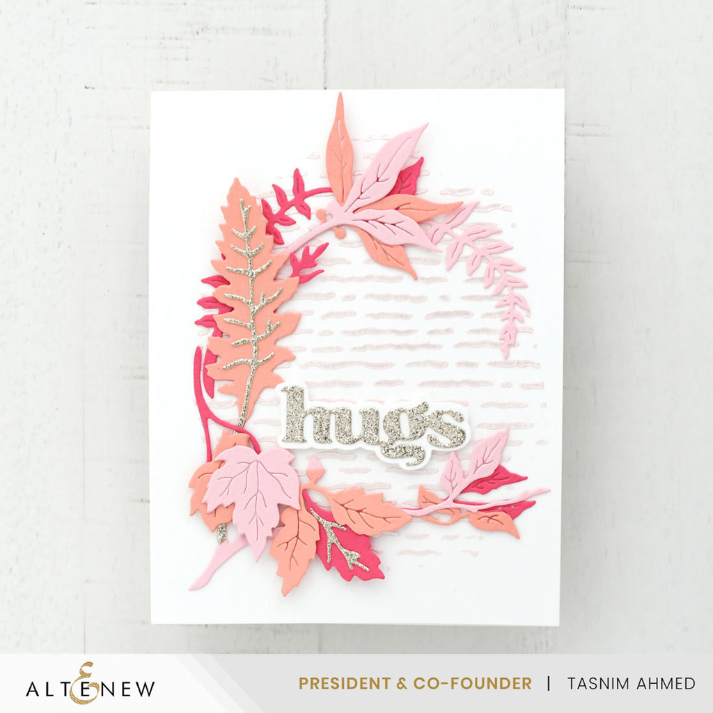 Altenew Creative Cuts EZ Arrangement Antique Leaves Layering Dies alt11244 hugs