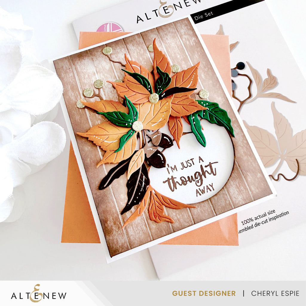 Altenew Creative Cuts Fall Pickings Layering Dies alt11567 autumn leaves card