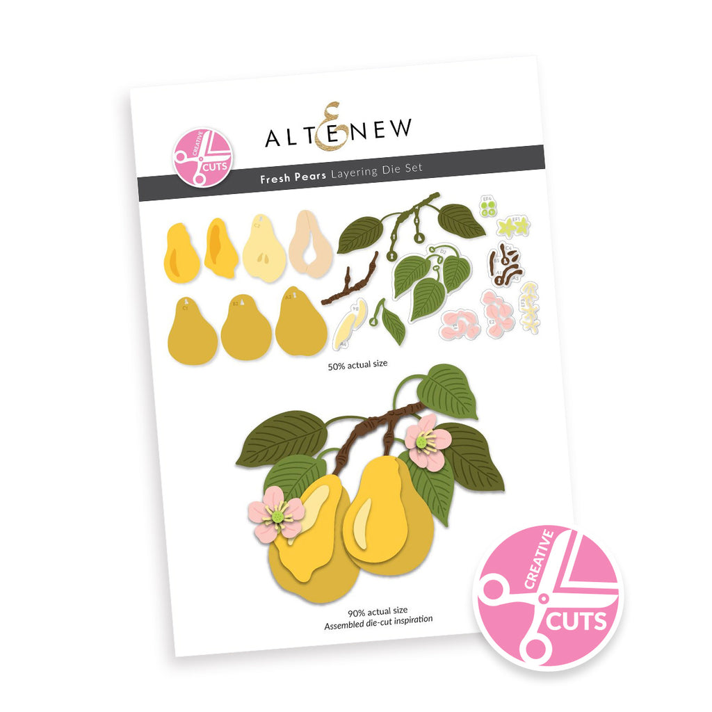 Altenew Creative Cuts Fresh Pears Layering Dies alt10977