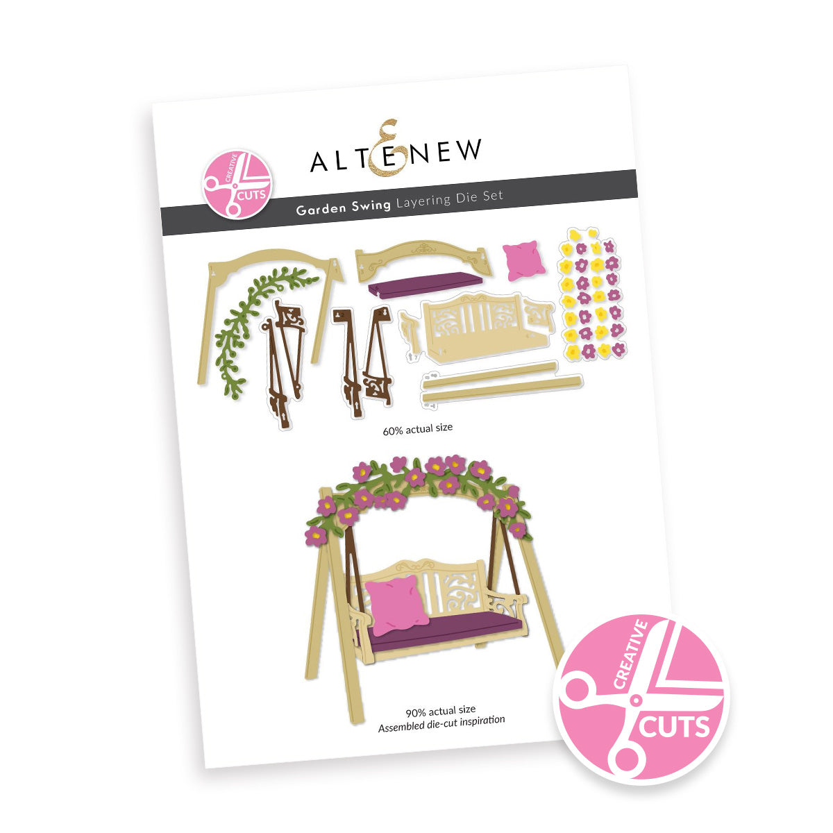 Altenew Creative Cuts Garden Swing Layering Dies alt11066