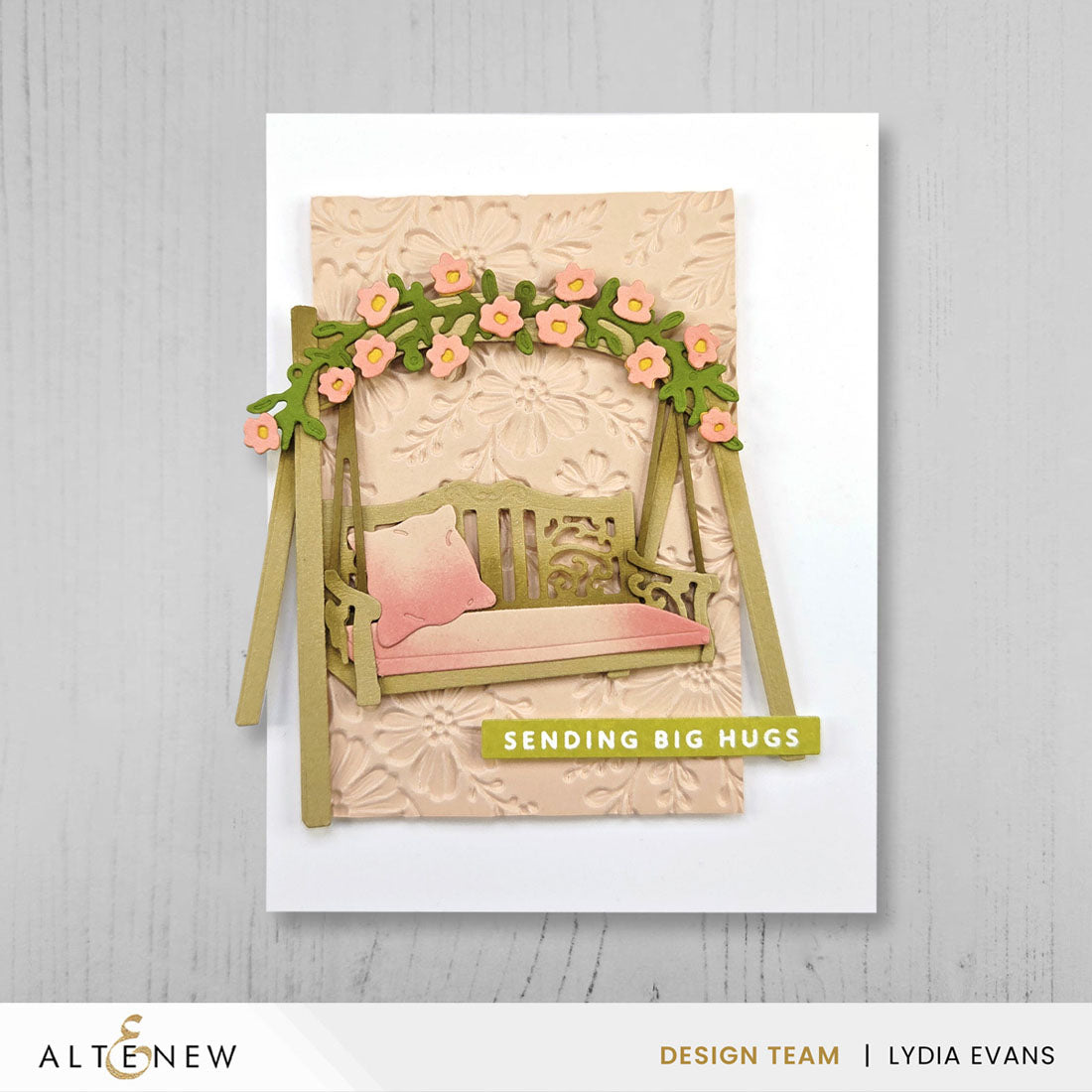 Altenew Creative Cuts Garden Swing Layering Dies alt11066 big hugs