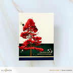 Altenew Creative Cuts Jack Pine Tree Layering Dies alt11456 red tree card