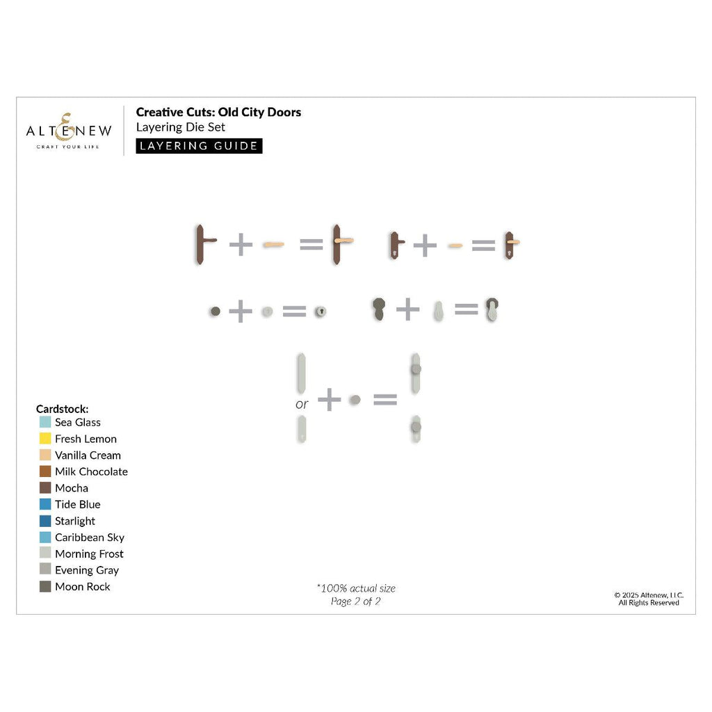 Altenew Creative Cuts Old City Doors Layering Dies alt10752 layering guide 1