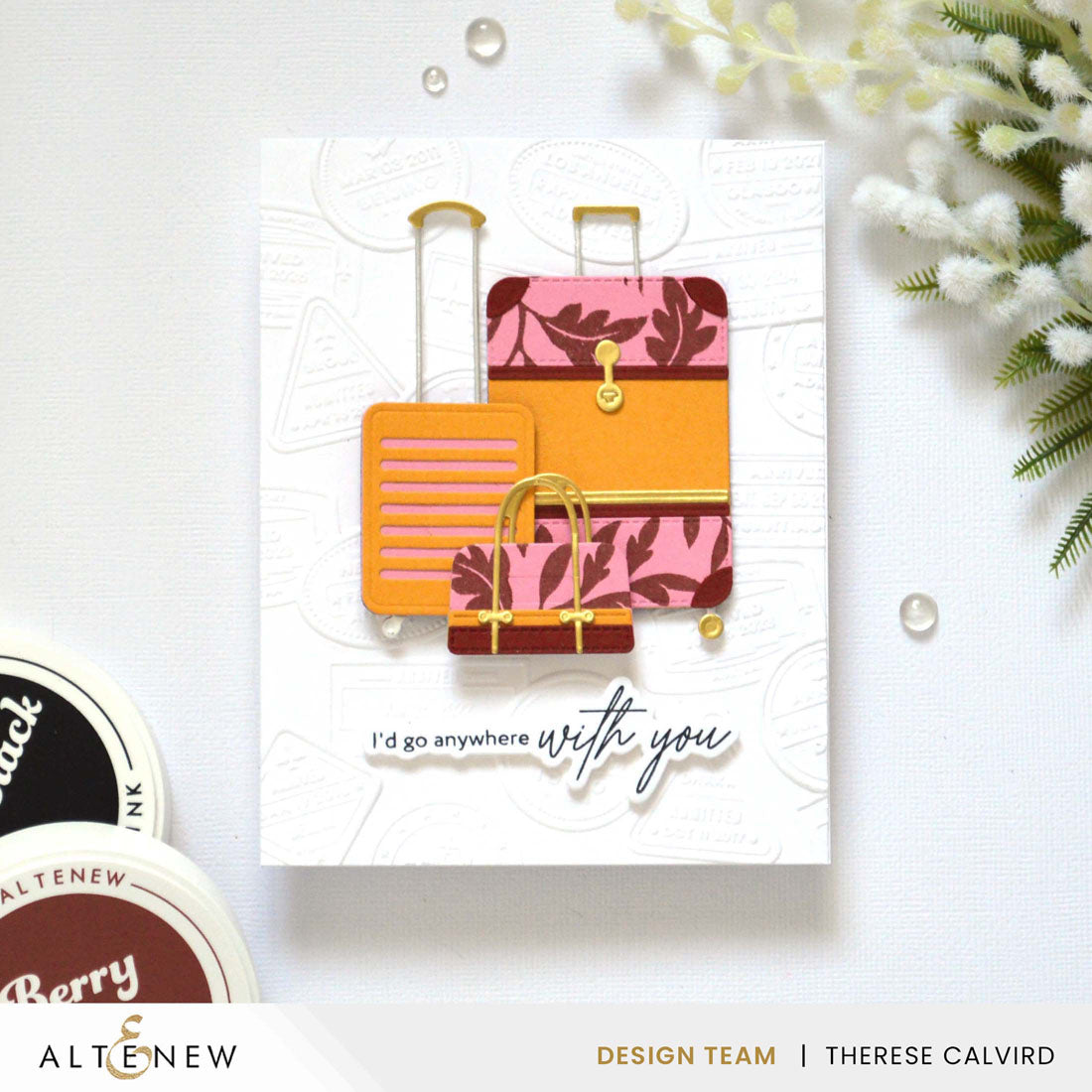 Altenew Creative Cuts Pack Your Bags Layering Dies alt10952 let's go