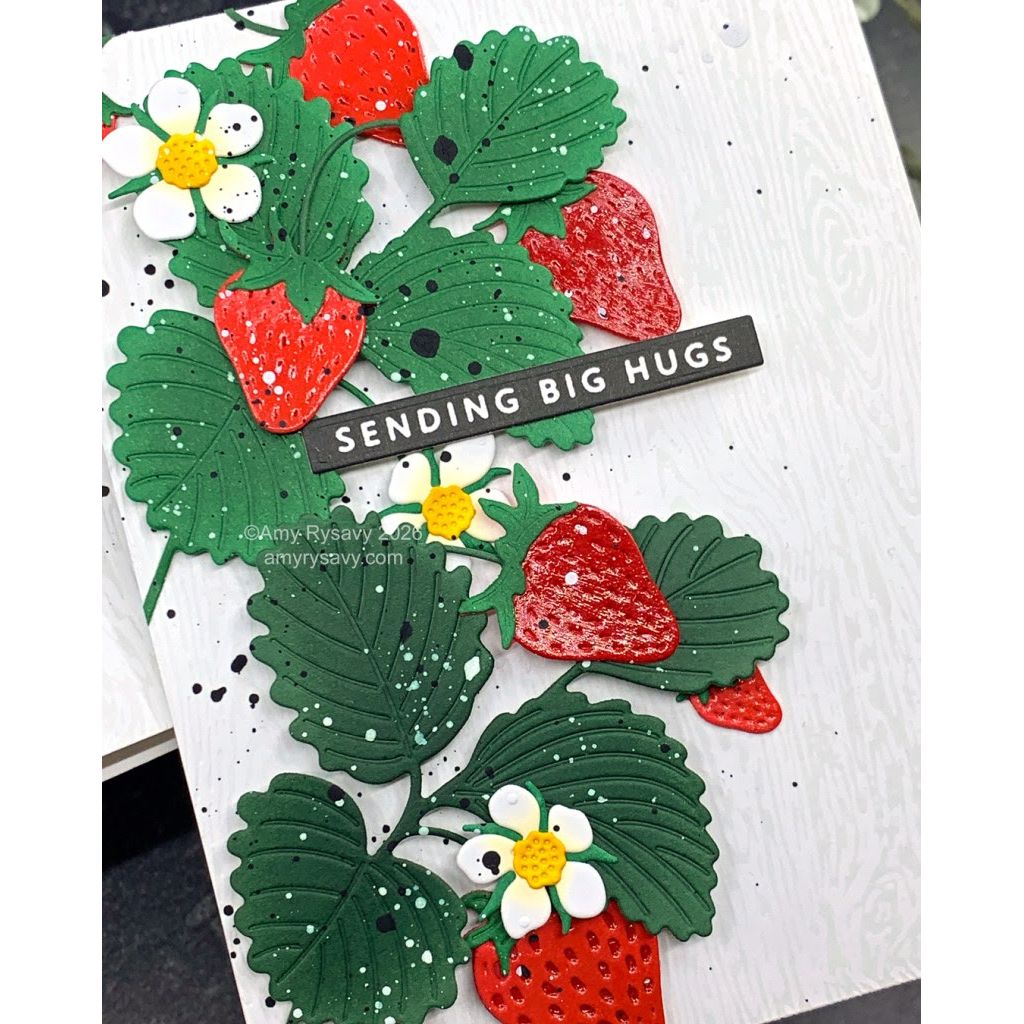 Altenew Creative Cuts Strawberry Patch Layering Dies alt11213 big hugs
