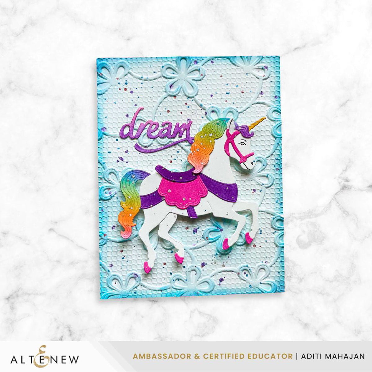 Altenew Creative Cuts Wondrous Ride Layering Dies alt11335 rainbow unicorn