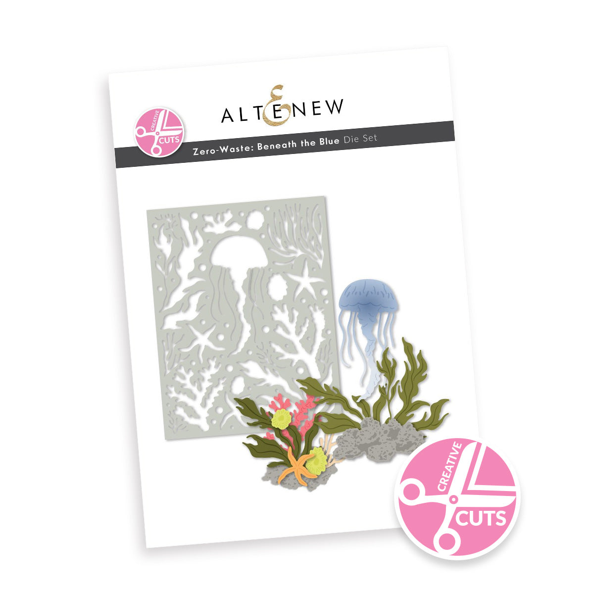 Altenew Creative Cuts  Zero-Waste Beneath the Blue Dies alt11353