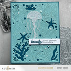 Altenew Creative Cuts  Zero-Waste Beneath the Blue Dies alt11353 jellyfish