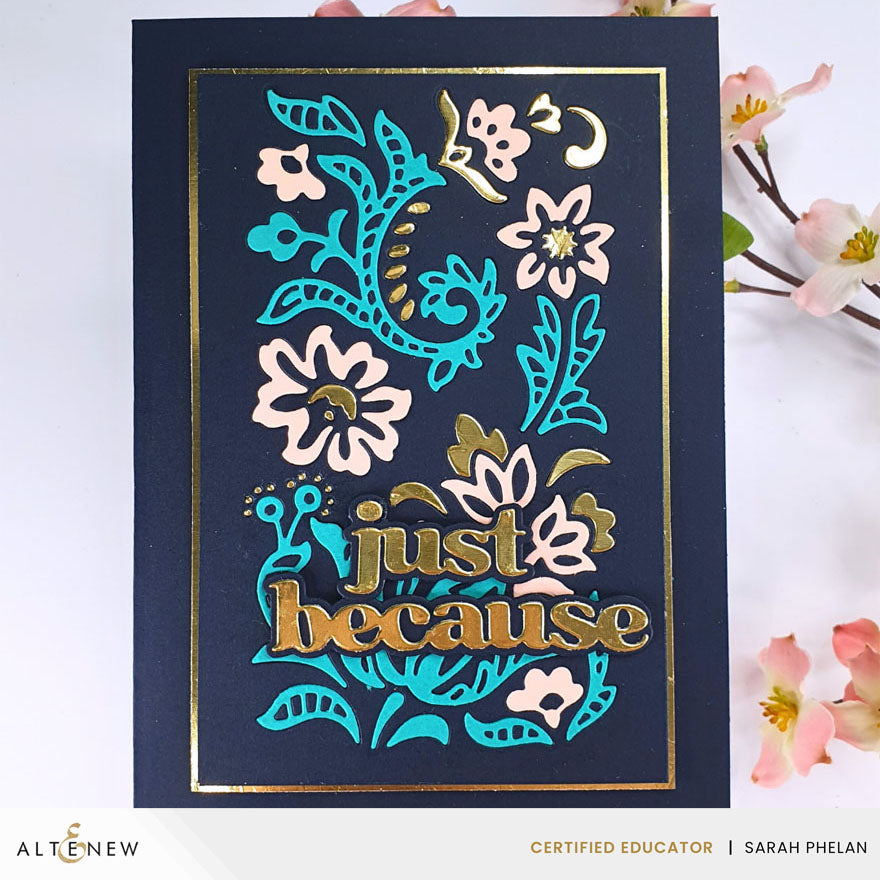 Altenew Creative Cuts Zero-Waste Embroidered Motifs Dies alt10866 gold